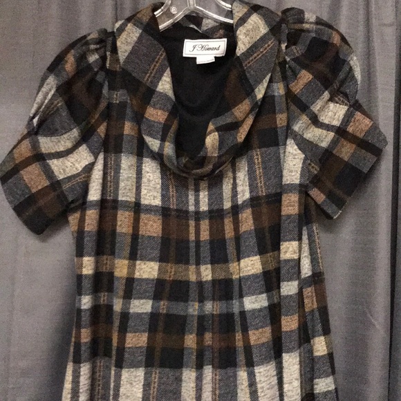 J Howard Dresses & Skirts - Cowl neck plaid dress